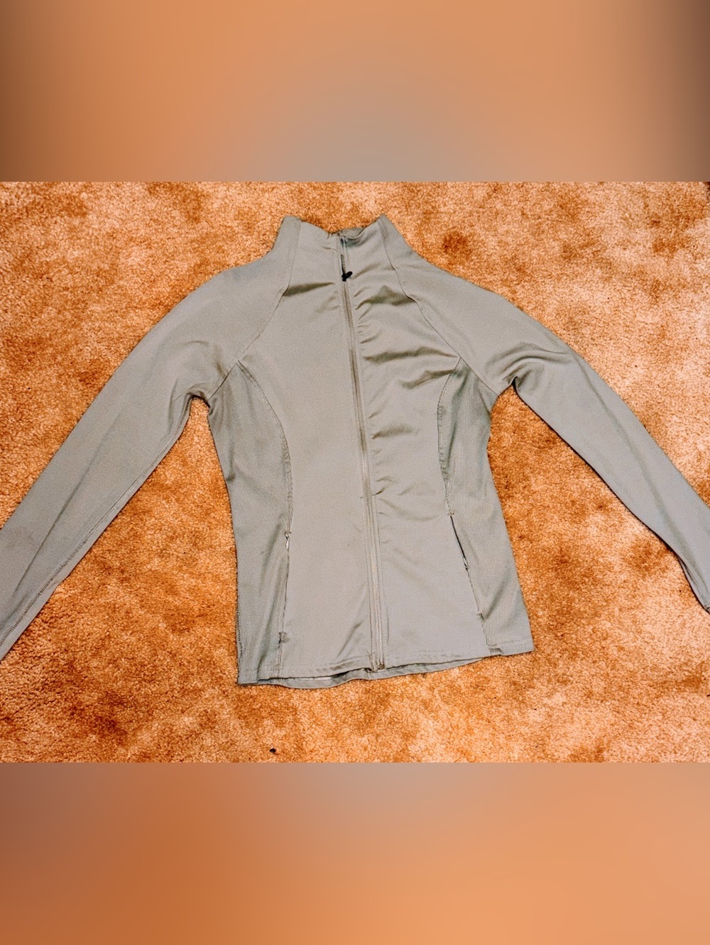 90 Degree By Reflex Gray Athletic Zip Jamie Jacket - Small